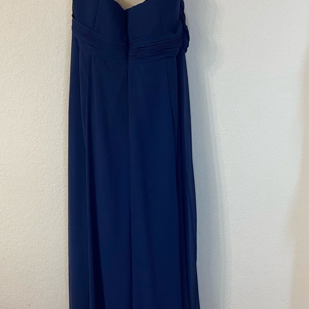 David's Bridal  Strapless Sheer Chiffon Dress - Picture 3 of 9